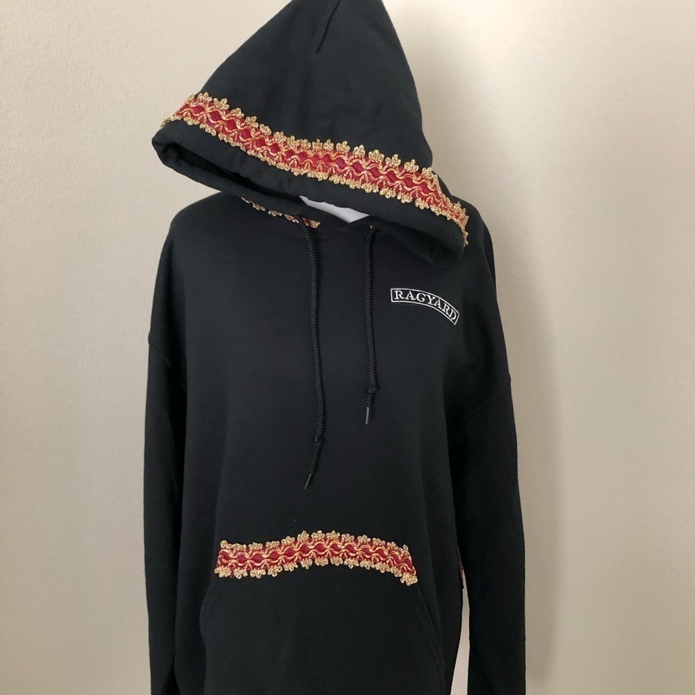 RAGYARD embellished sequins patch work hoodie - image 10